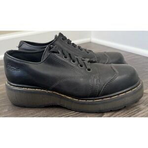 Dr Martens 8651 Leather Platform Oxford Shoes Women's Sz 10 Vintage Y2K Black